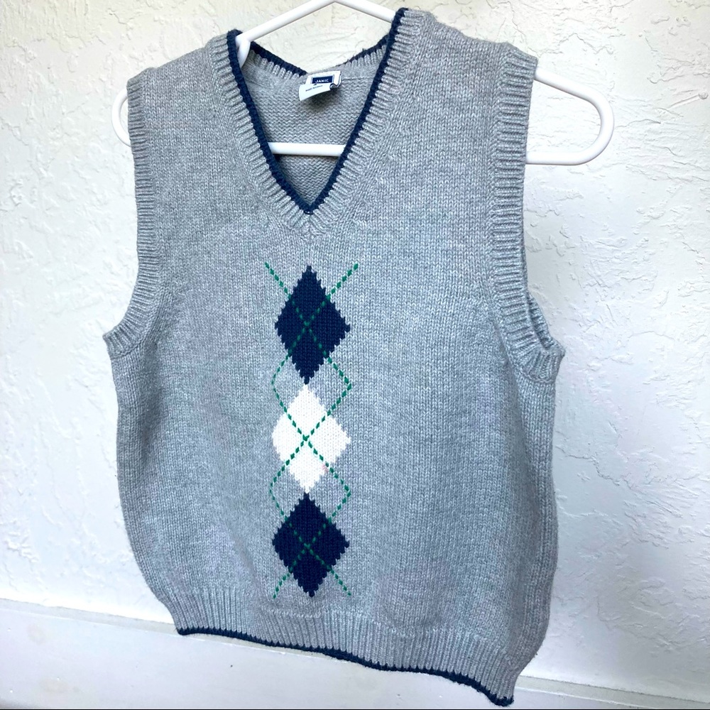 🐃EUC- Janie & Jack Argyle Sweater Vest